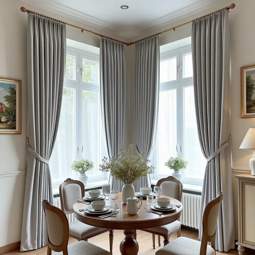 CurtainUK Custom Blackout Linen Curtains – Elegant Light-Blocking Drapes for Living Room & Bedroom