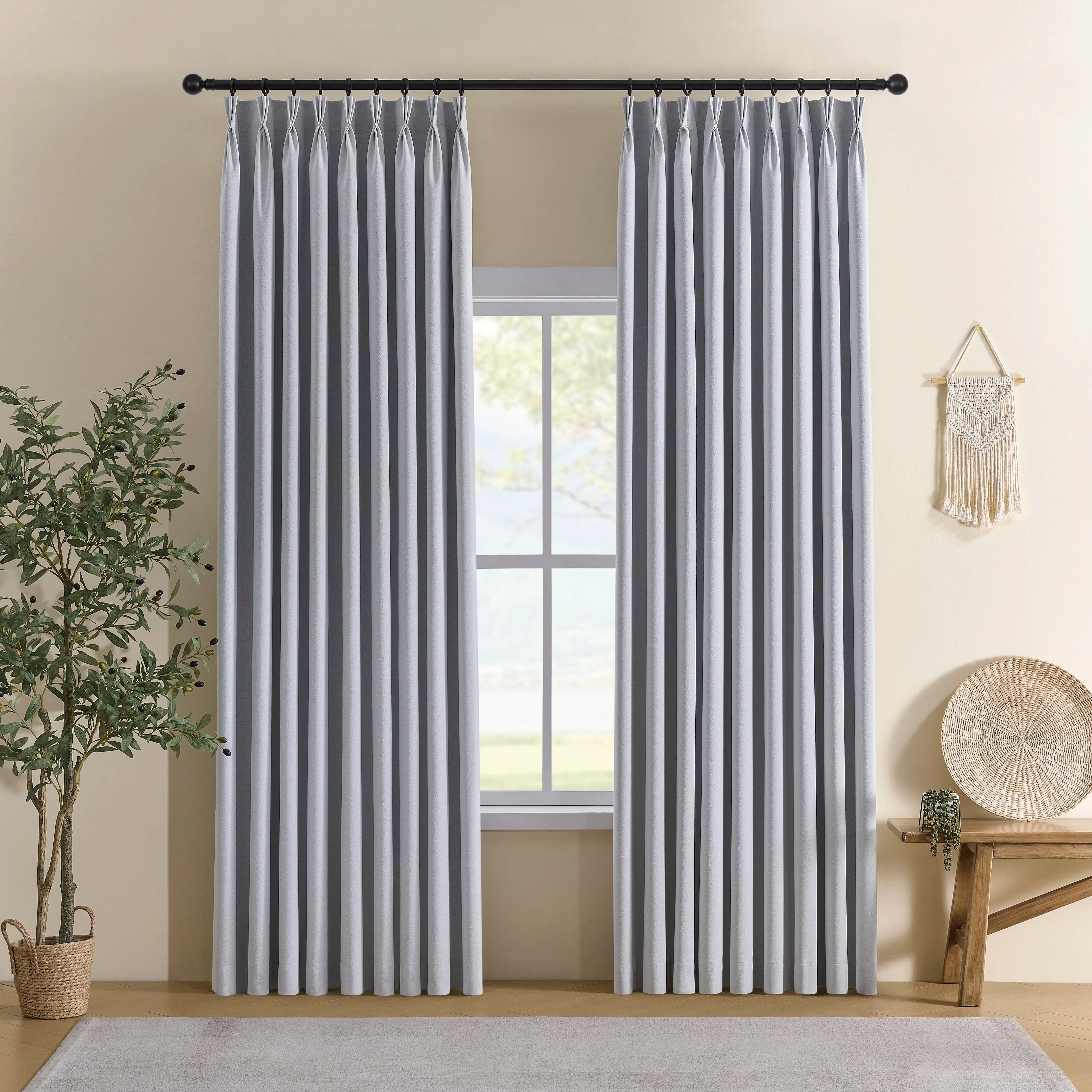 Custom Blackout Linen Curtain for an Elegant Linen Drapery with a Refined Look