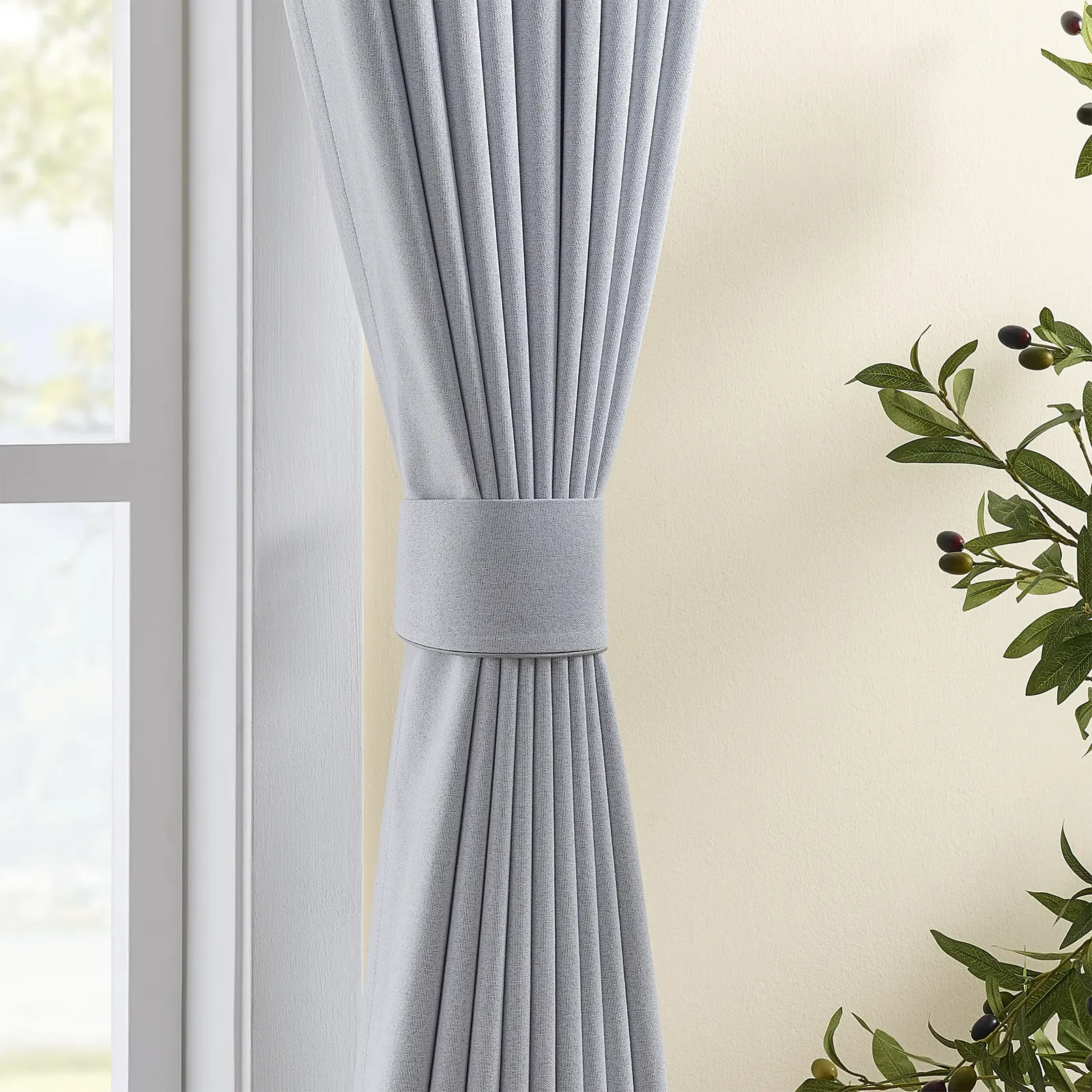 Custom Blackout Linen Curtain for an Elegant Linen Drapery with a Refined Look