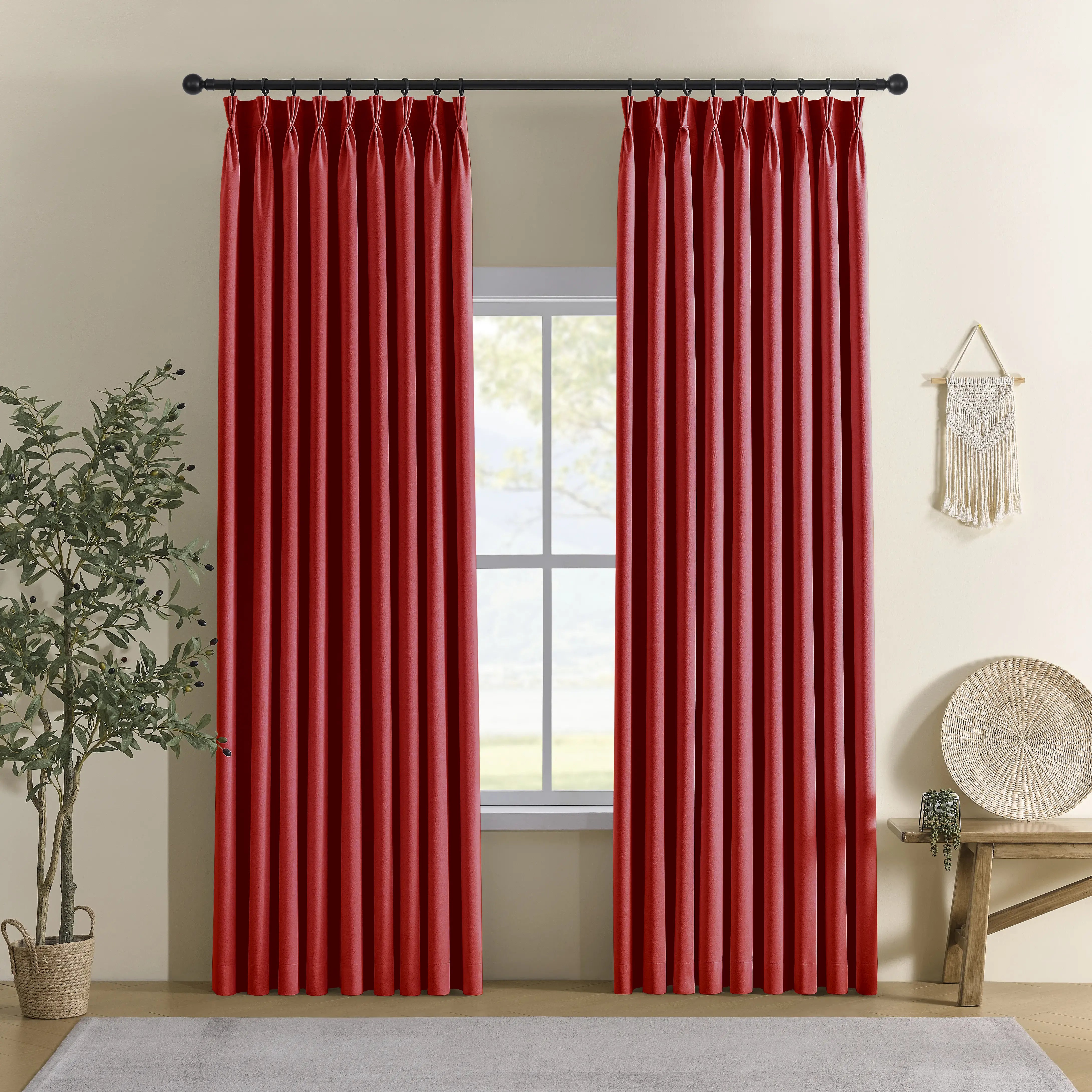 Custom Blackout Linen Curtain for an Elegant Linen Drapery with a Refined Look