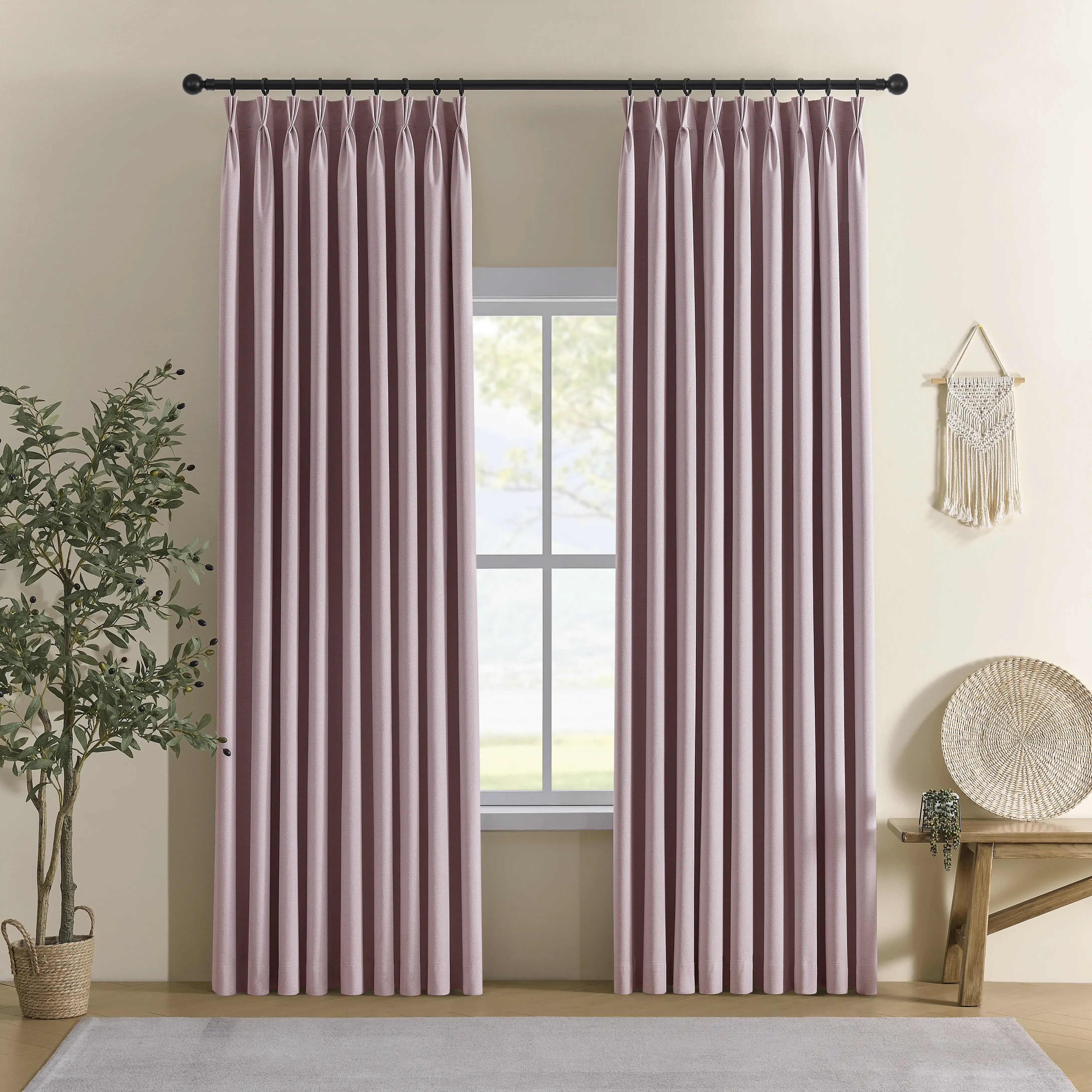 Custom Blackout Linen Curtain for an Elegant Linen Drapery with a Refined Look