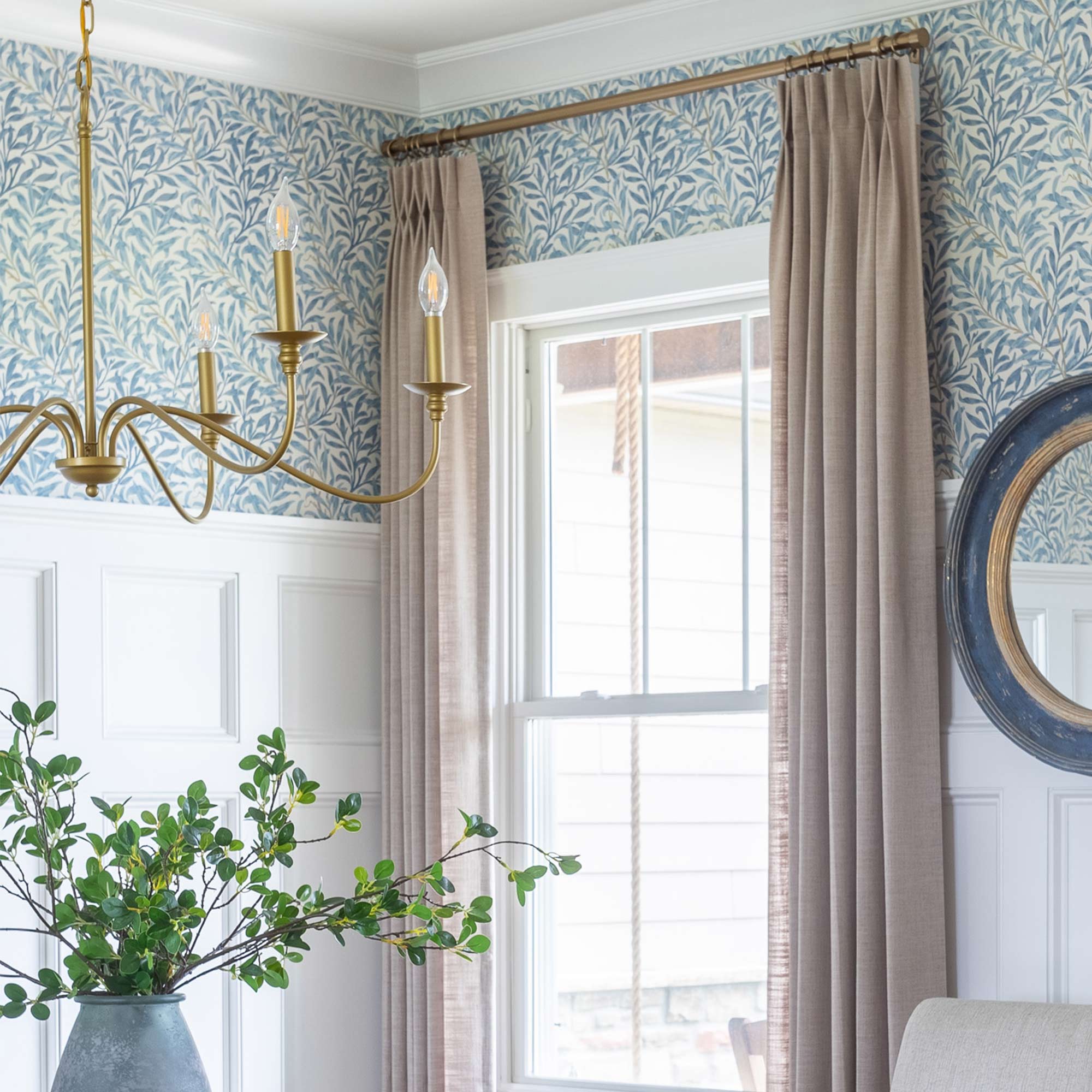 Custom Linen Blend Blockout Curtains