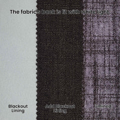 Custom Linen Blend Blockout Curtains