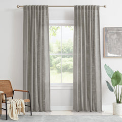 Custom Linen Blend Blockout Curtains