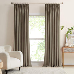 Custom Linen Blend Blockout Curtains