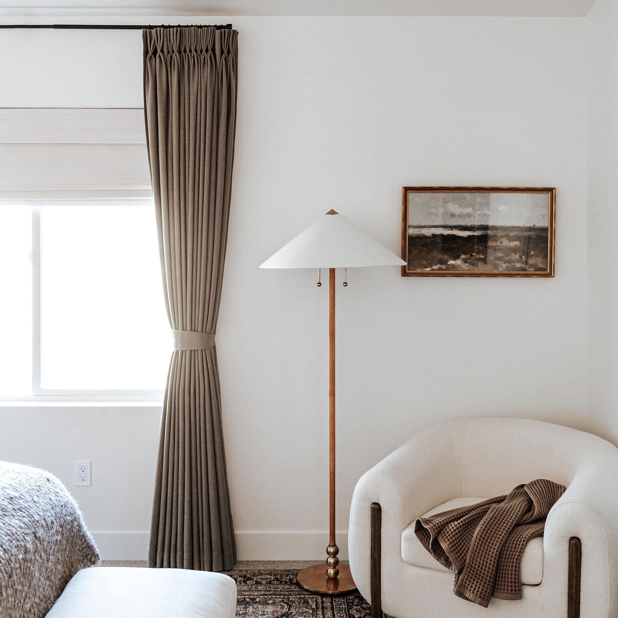 Custom Linen Blend Blockout Curtains