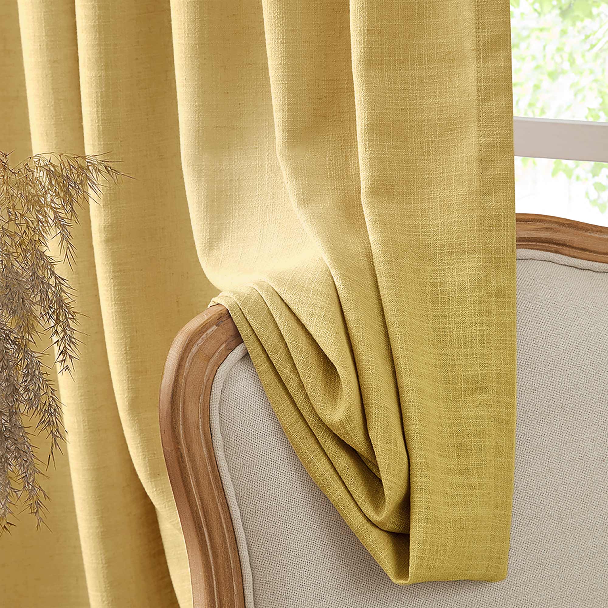 Custom Linen Blend Blockout Curtains