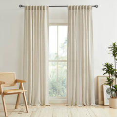 Custom Bohemian Semi-Sheer Curtains | Boho Texture & Nature-Inspired