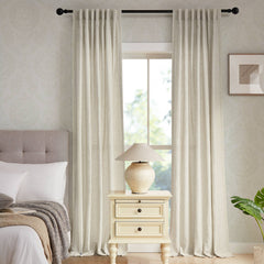 Custom Bohemian Semi-Sheer Curtains | Boho Texture & Nature-Inspired