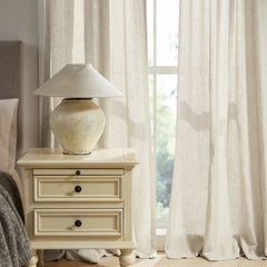 Custom Bohemian Semi-Sheer Curtains | Boho Texture & Nature-Inspired
