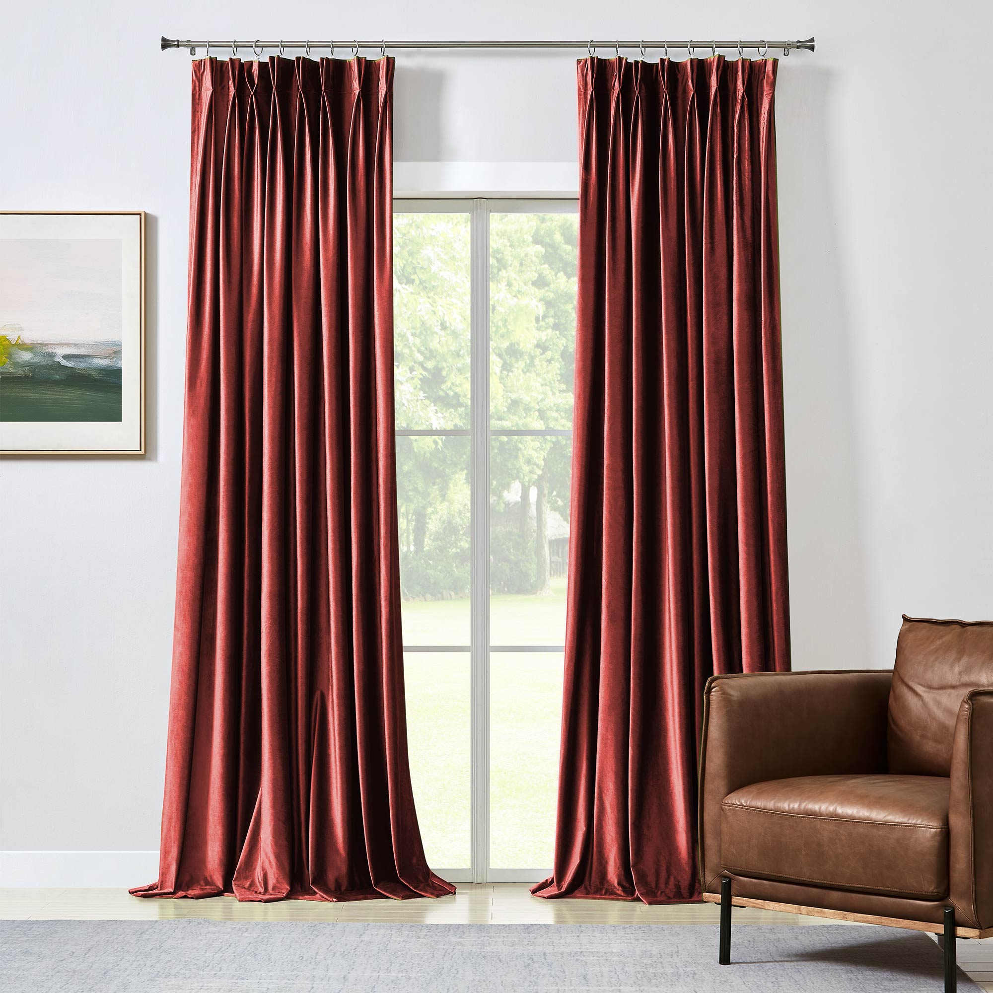 Custom Gorgeous Italian Velvet Blackout Curtains