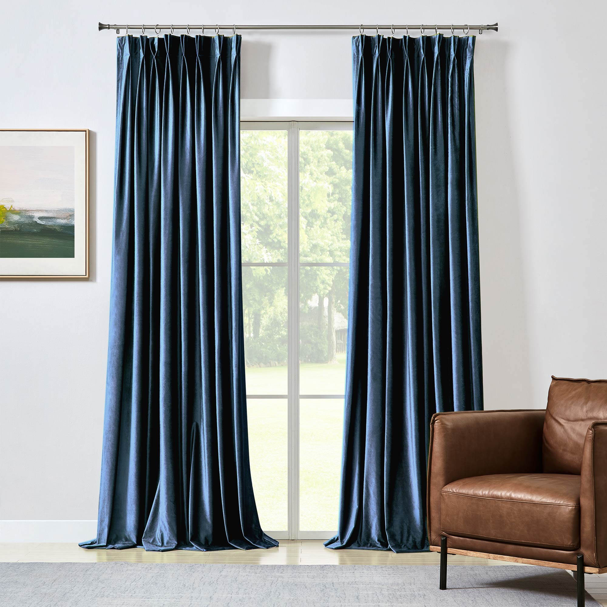 Custom Gorgeous Italian Velvet Blackout Curtains