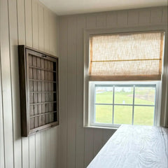 Custom Linen Roman Shade