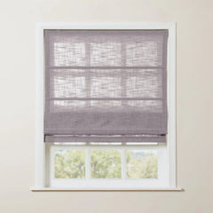 Custom Linen Roman Shade