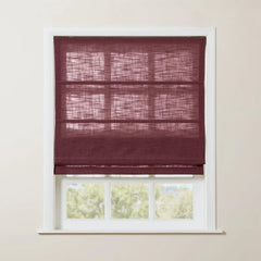 Custom Linen Roman Shade