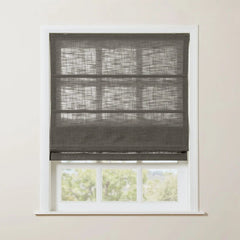 Custom Linen Roman Shade