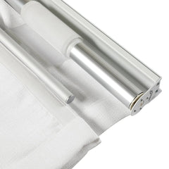 Custom Linen Roman Shade