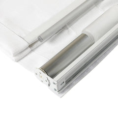 Custom Linen Roman Shade