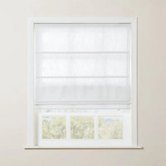 Custom Linen Roman Shade