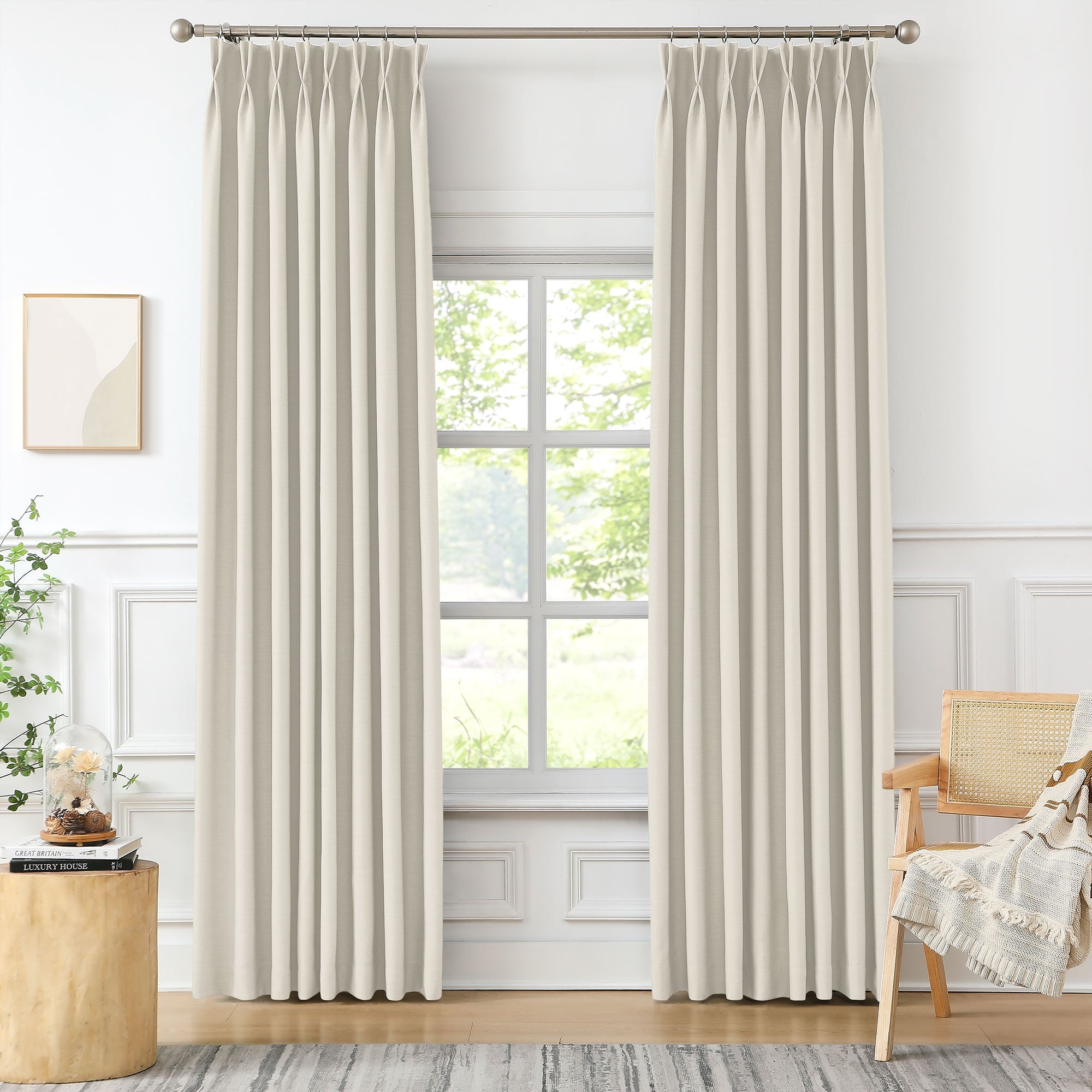 Martin Delicate Linen Cross-texture Blackout Curtains