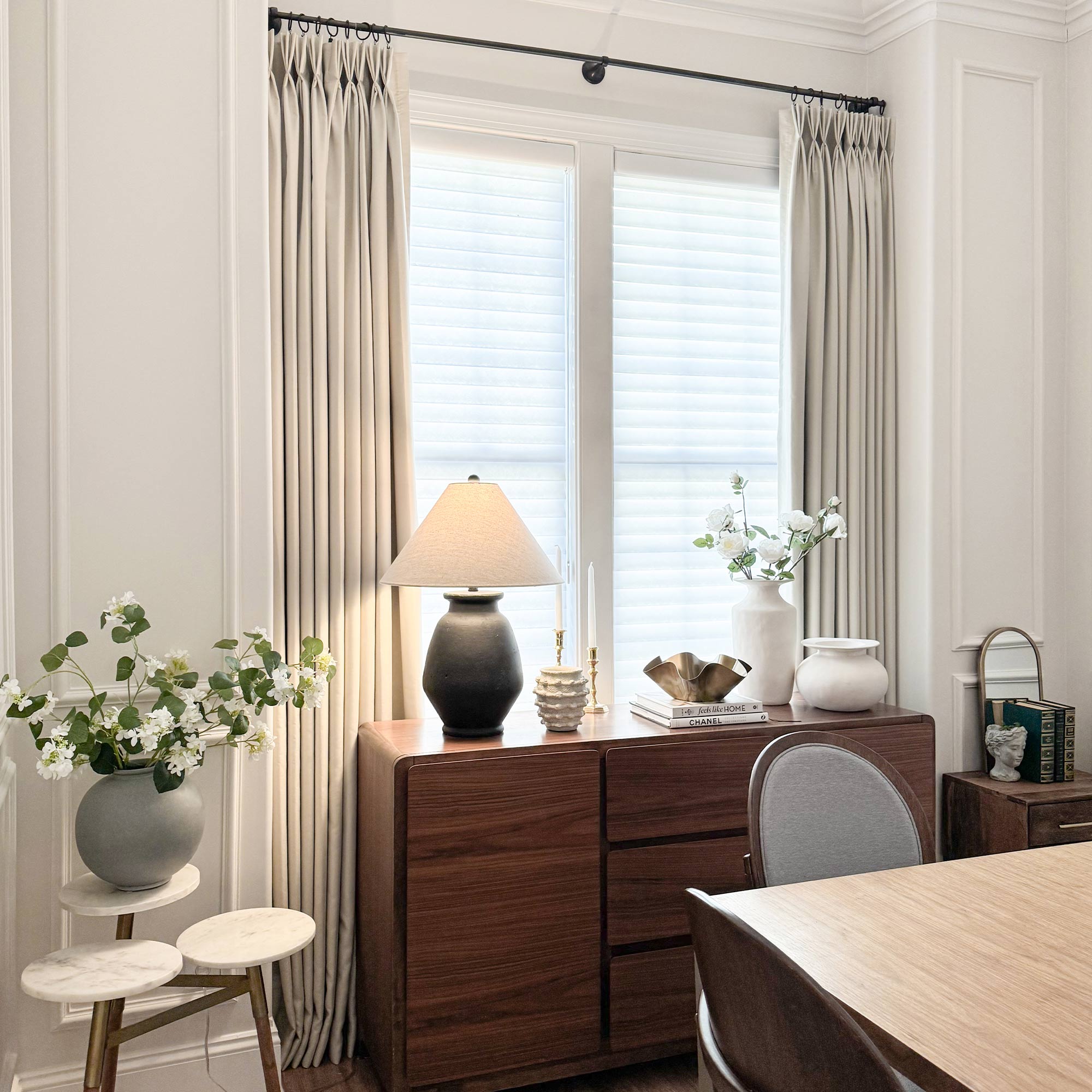 Martin Delicate Linen Cross-texture Blackout Curtains