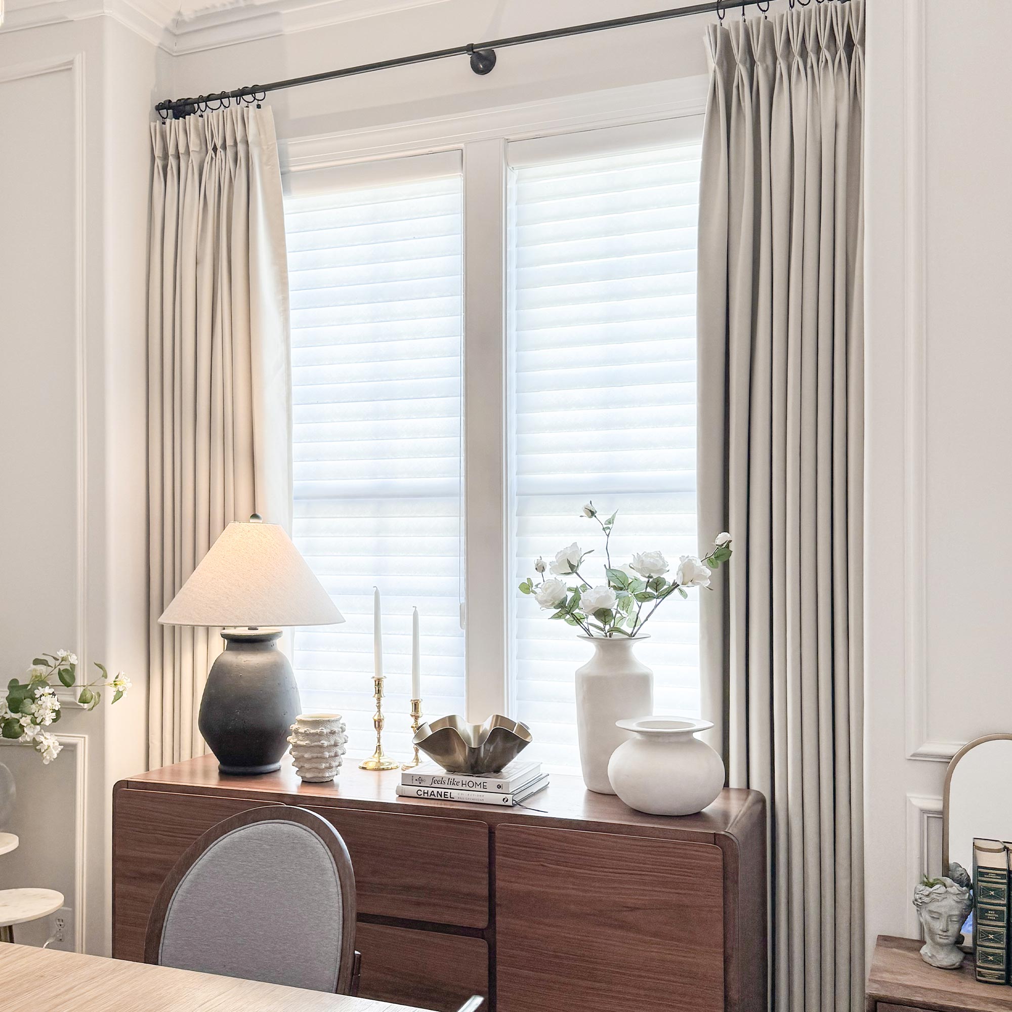 Martin Delicate Linen Cross-texture Blackout Curtains