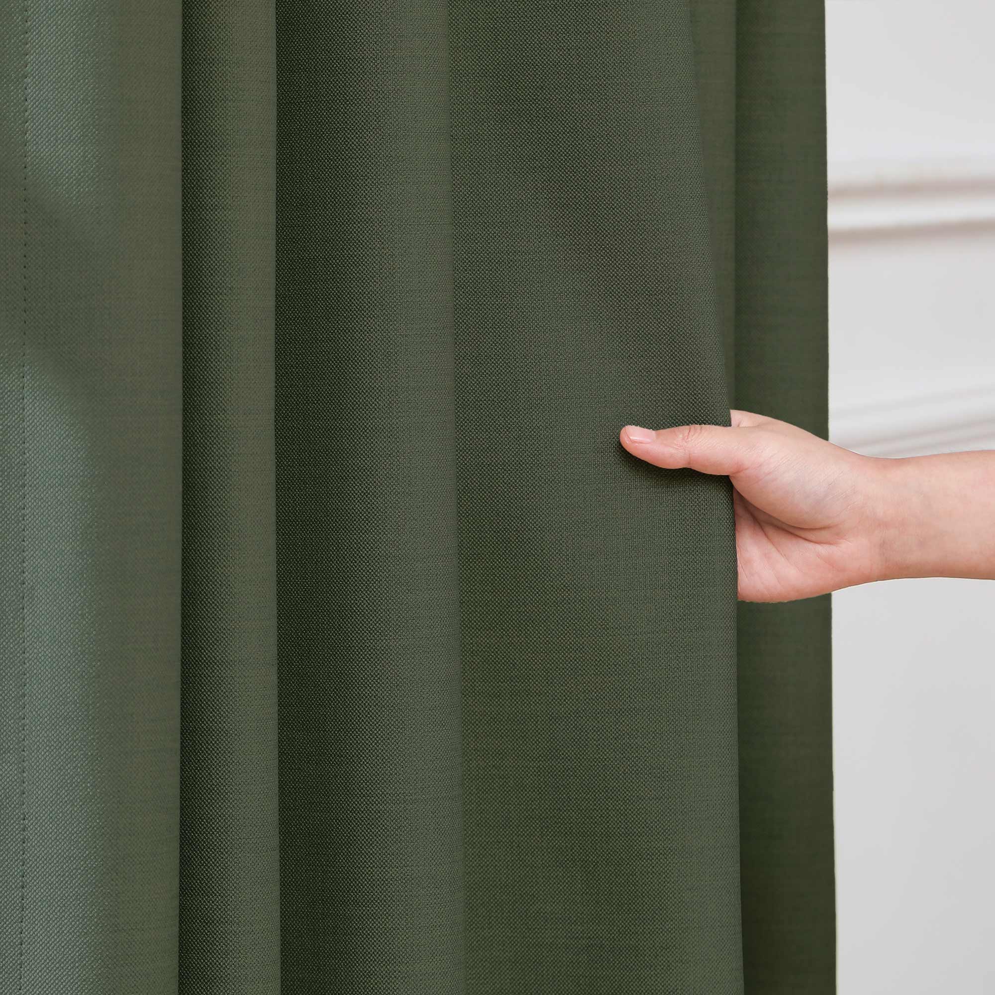 Martin Delicate Linen Cross-texture Blackout Curtains