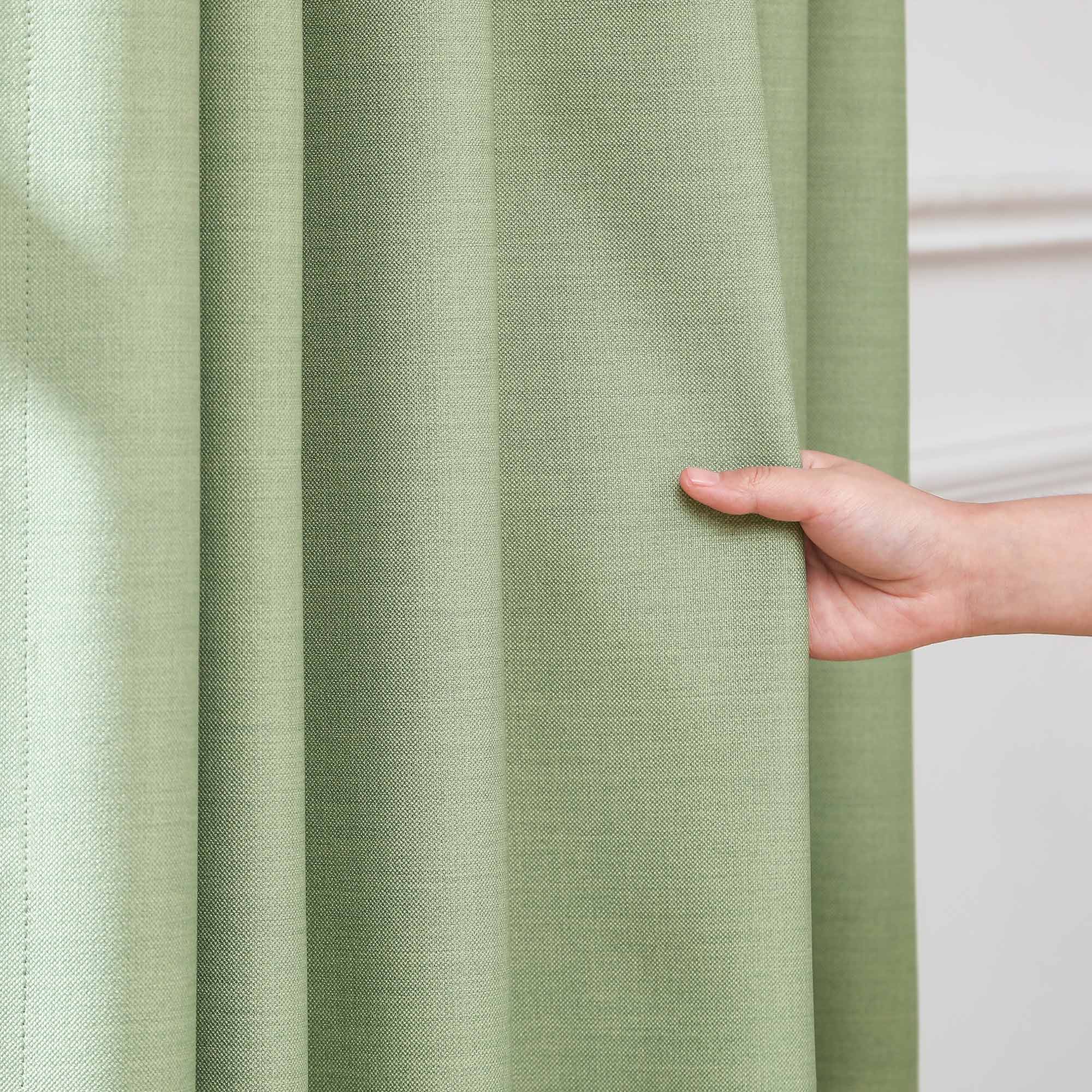 Martin Delicate Linen Cross-texture Blackout Curtains