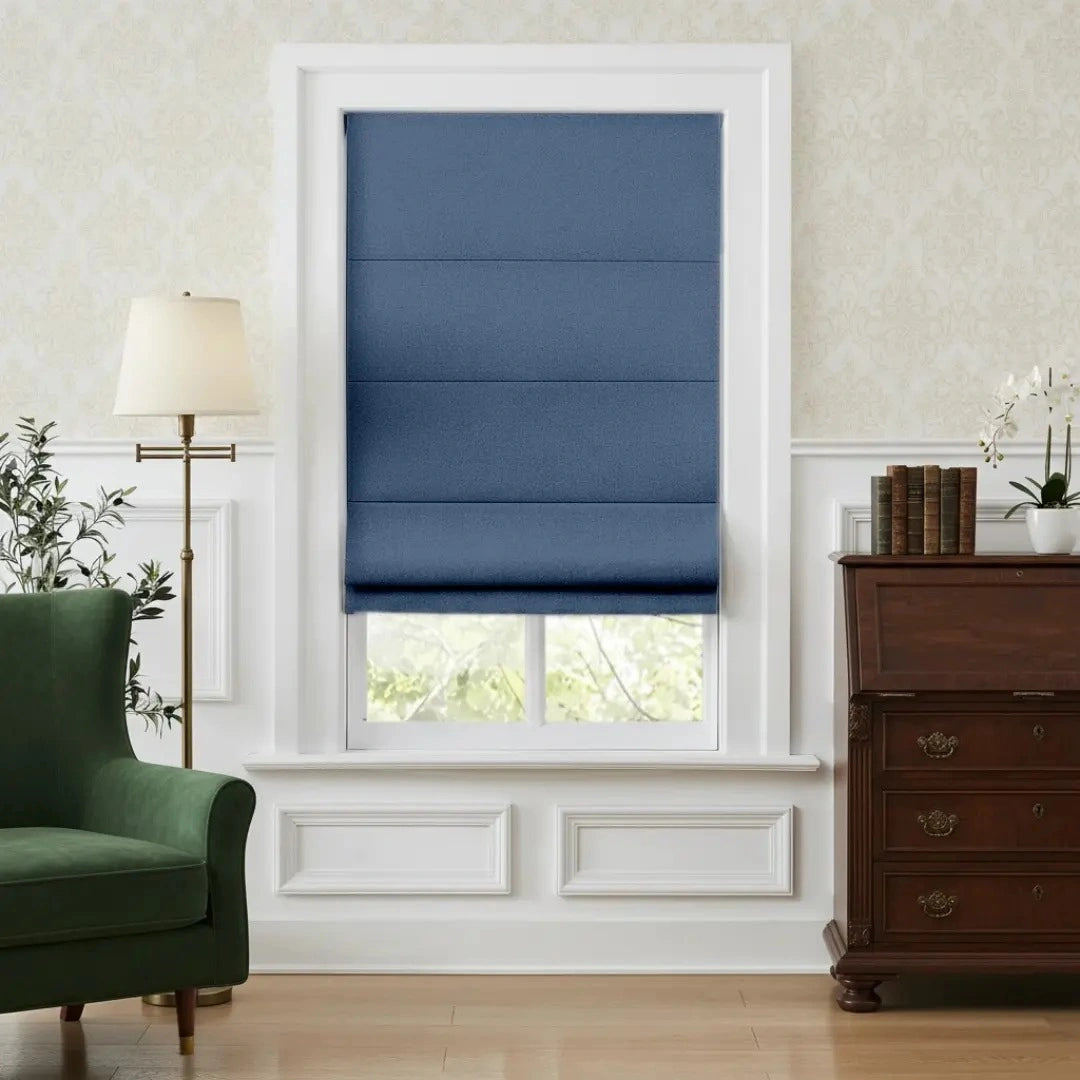 Costom Roman Shades Navy Blue OY6-238-20