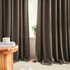 Custom Linen Texture Blackout Curtains