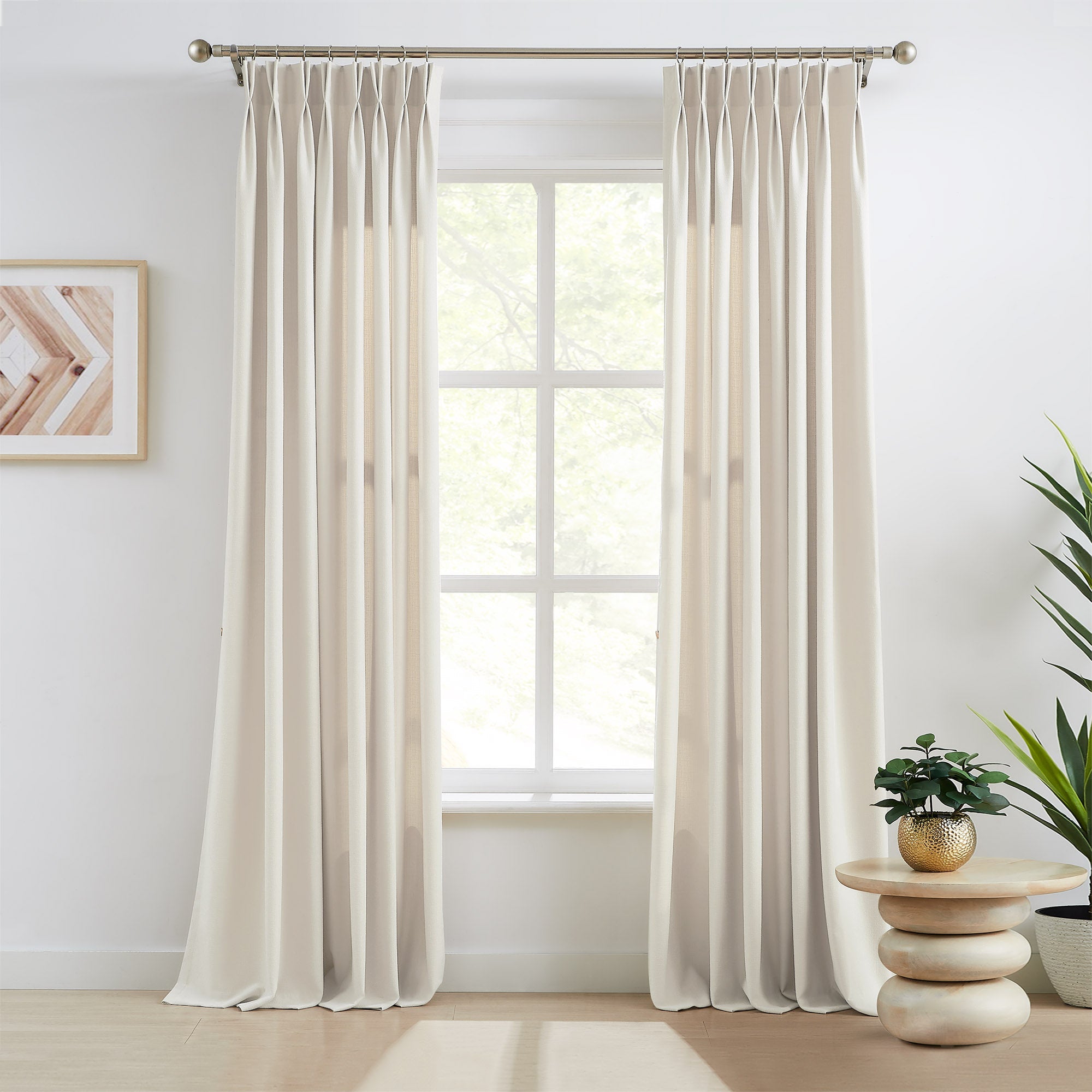 Custom Linen Texture Blackout Curtains