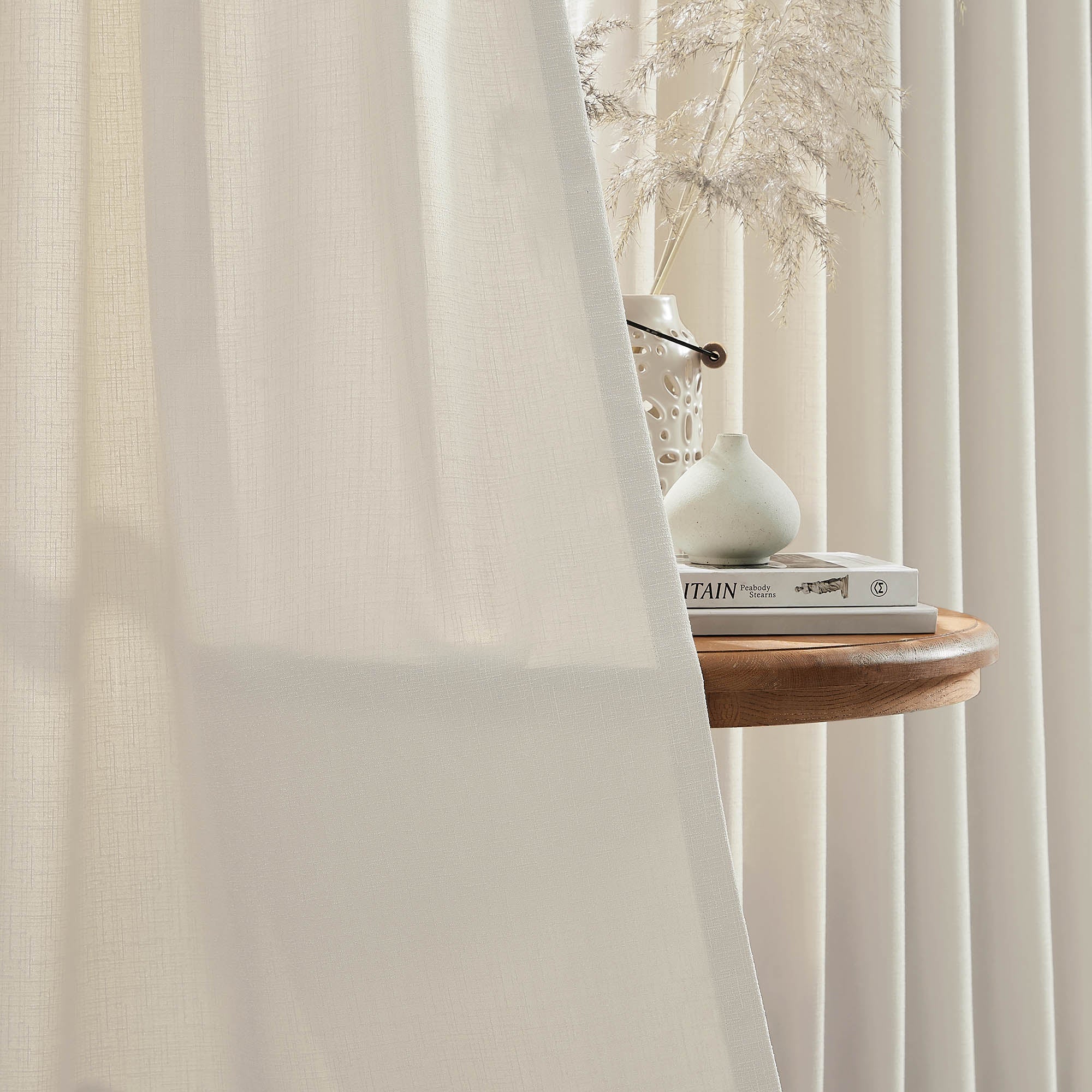Custom Linen Texture Blackout Curtains