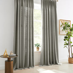 Custom Linen Texture Blackout Curtains