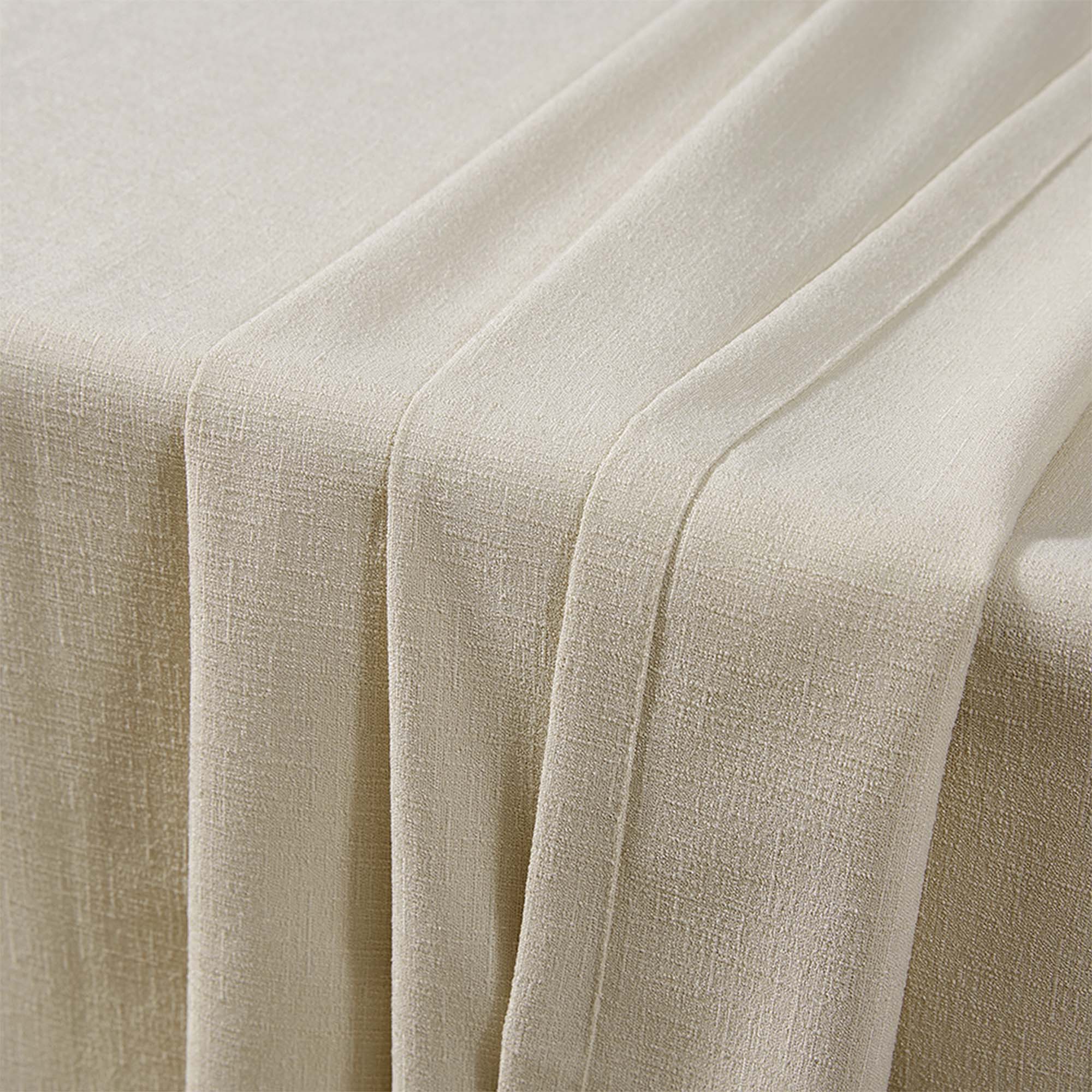 Custom Linen Texture Blackout Curtains