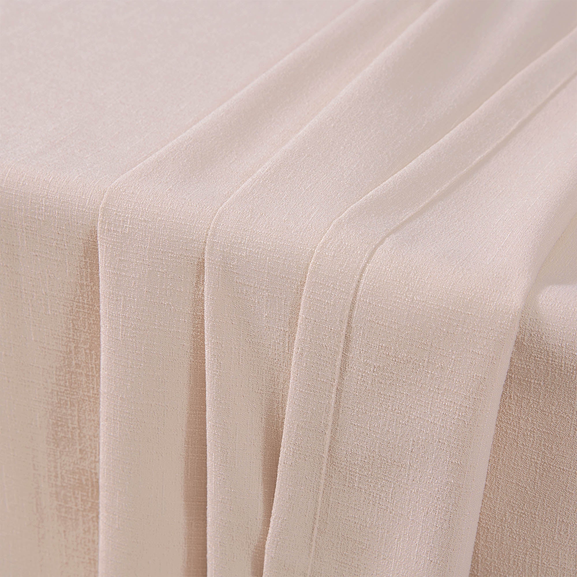 Custom Linen Texture Blackout Curtains