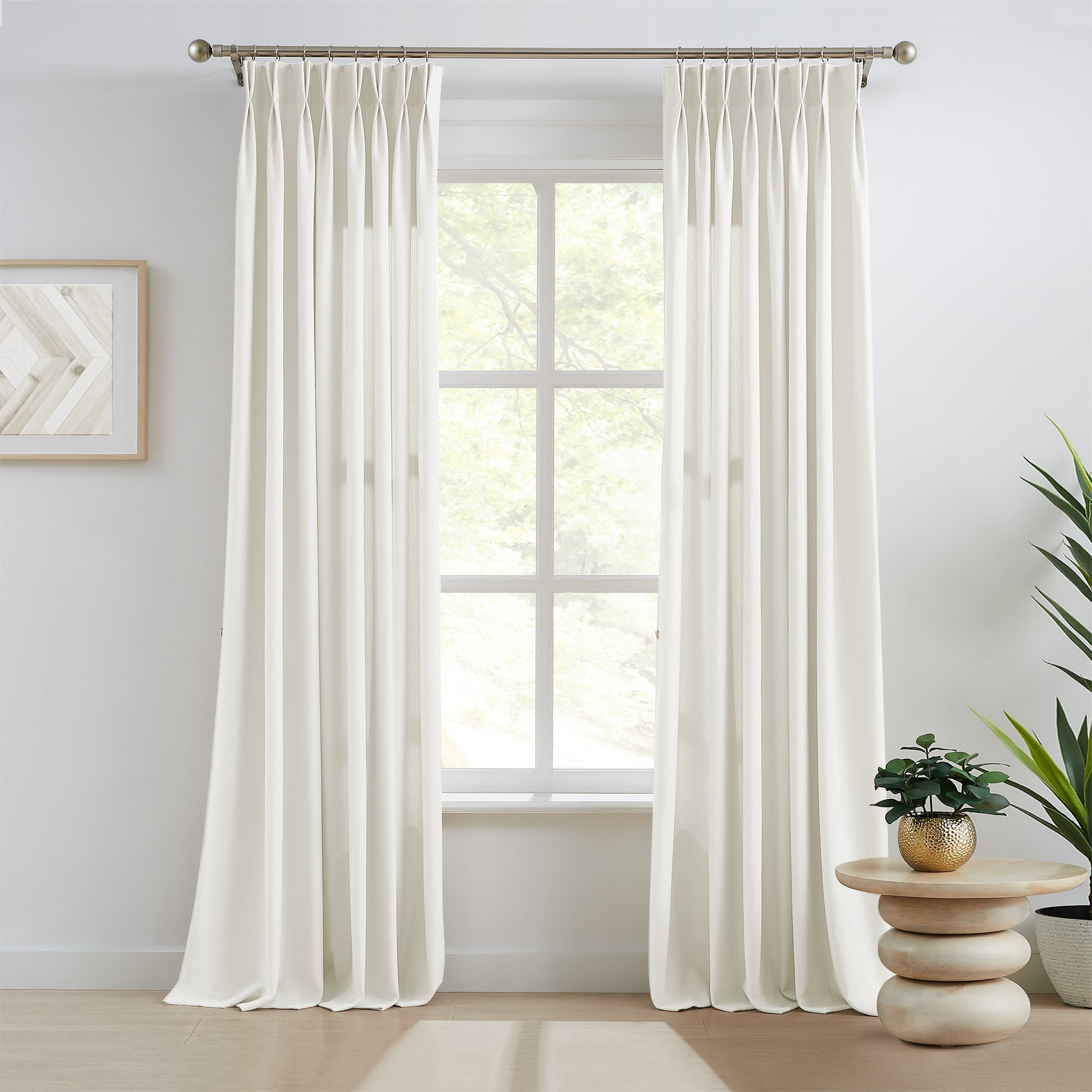 Custom Linen Texture Blackout Curtains