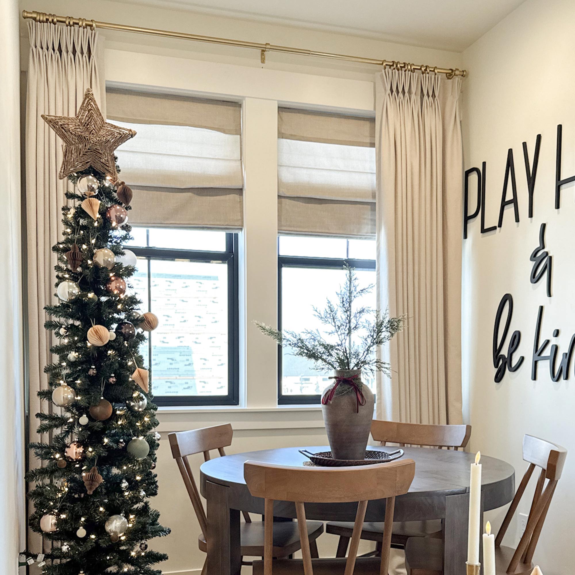 Custom Linen Texture Blackout Curtains