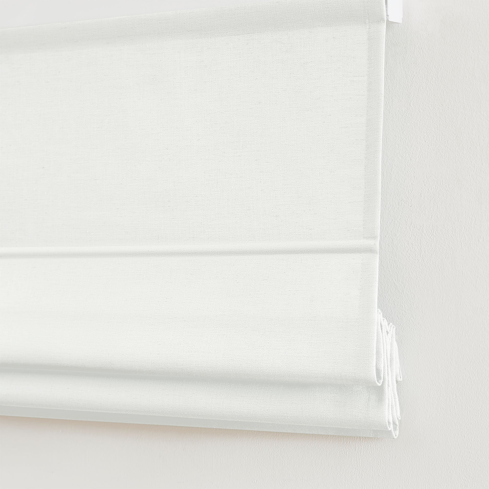 Custom Cordless Linen Roman Shades