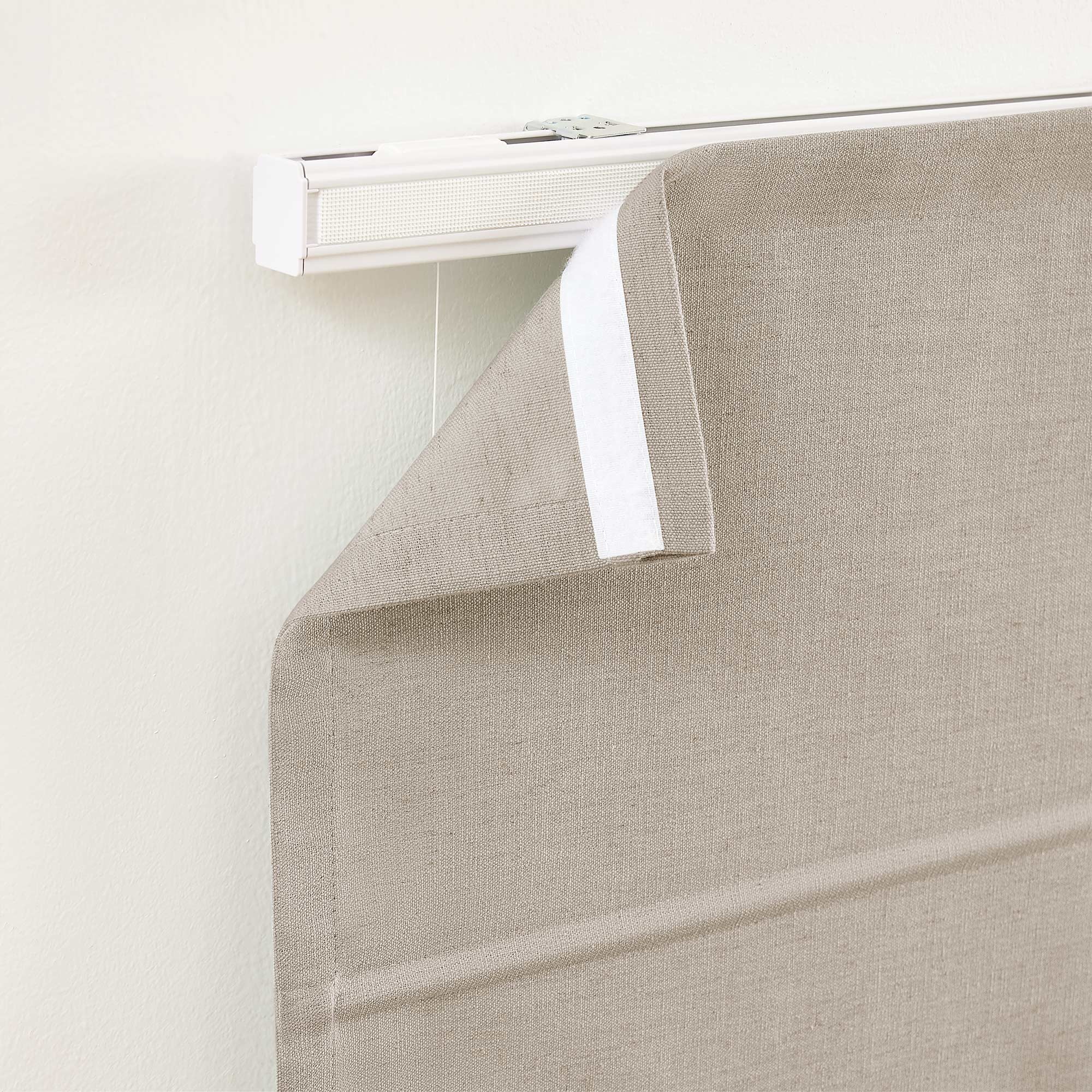 Custom Cordless Linen Roman Shades