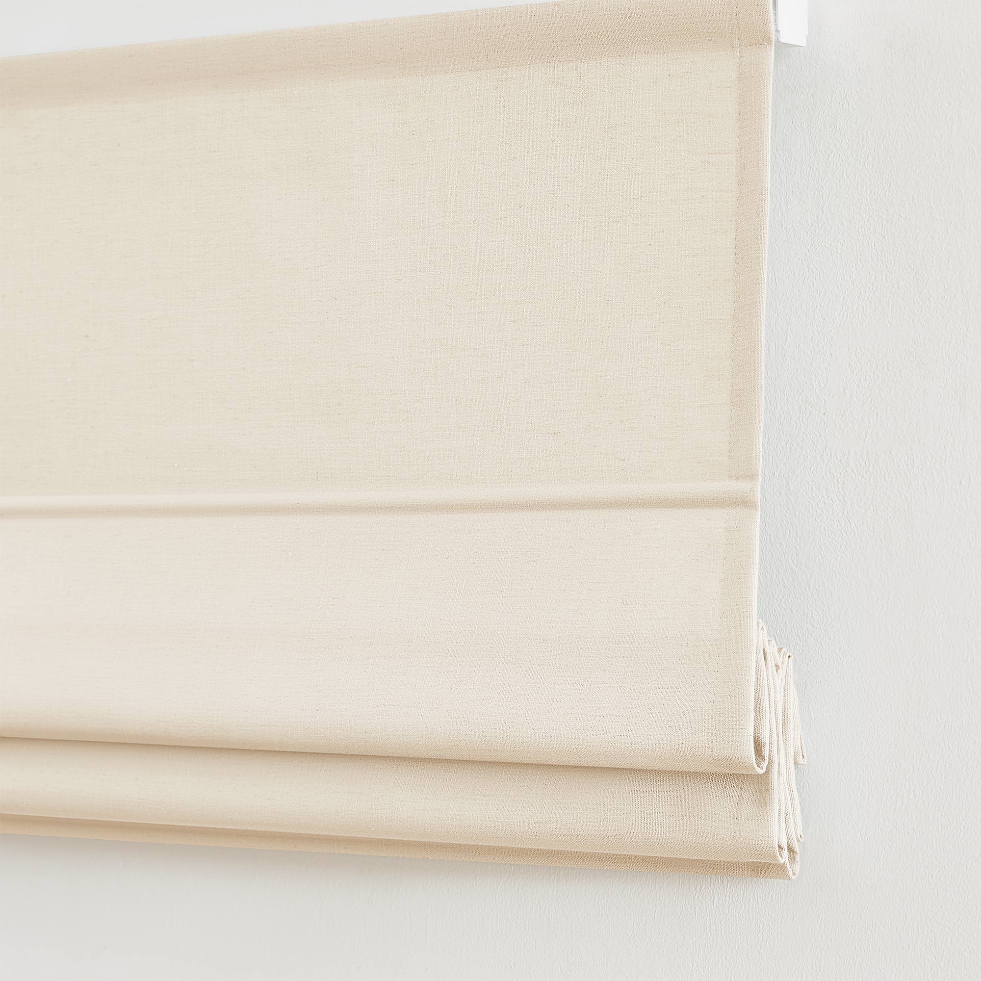 Custom Cordless Linen Roman Shades