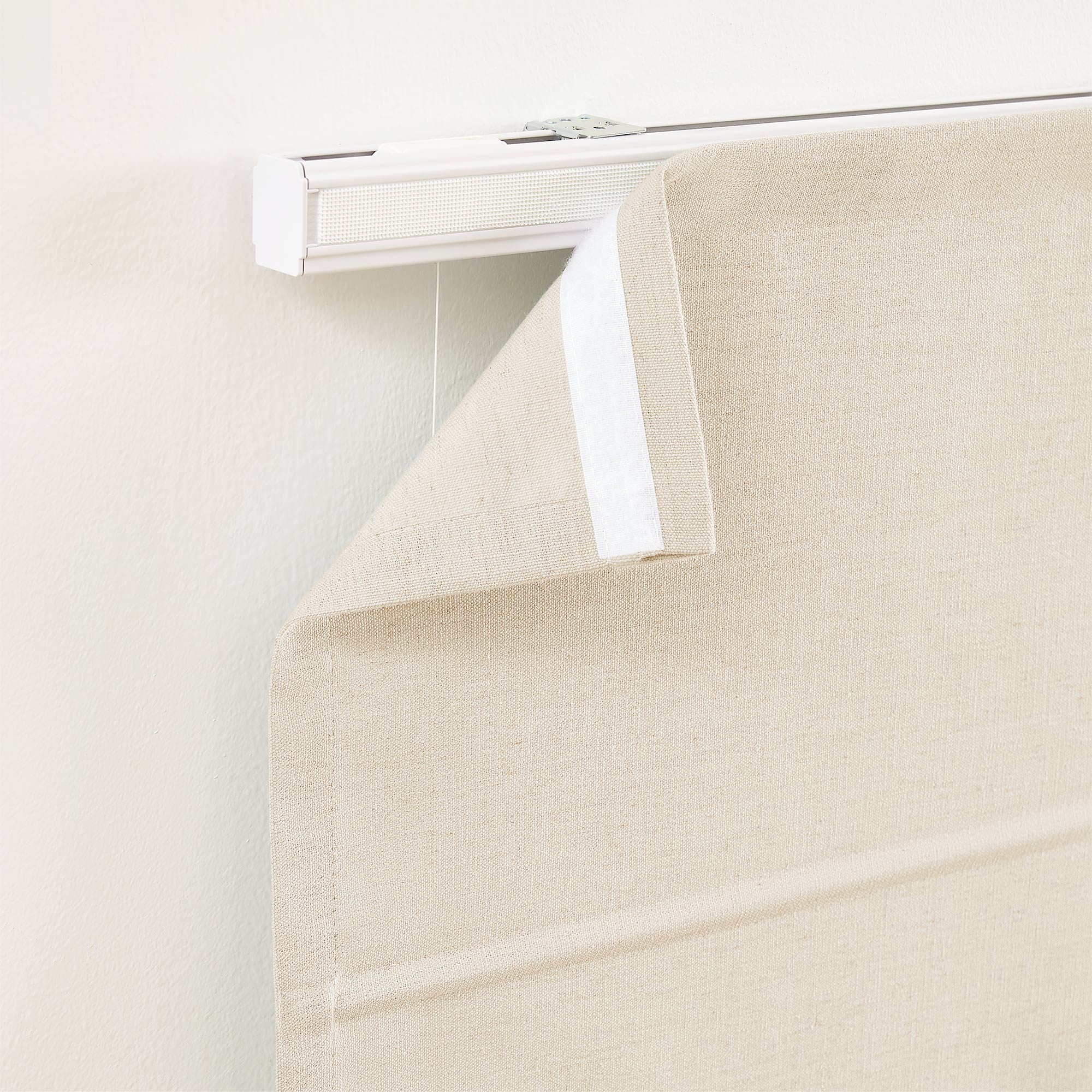 Custom Cordless Linen Roman Shades