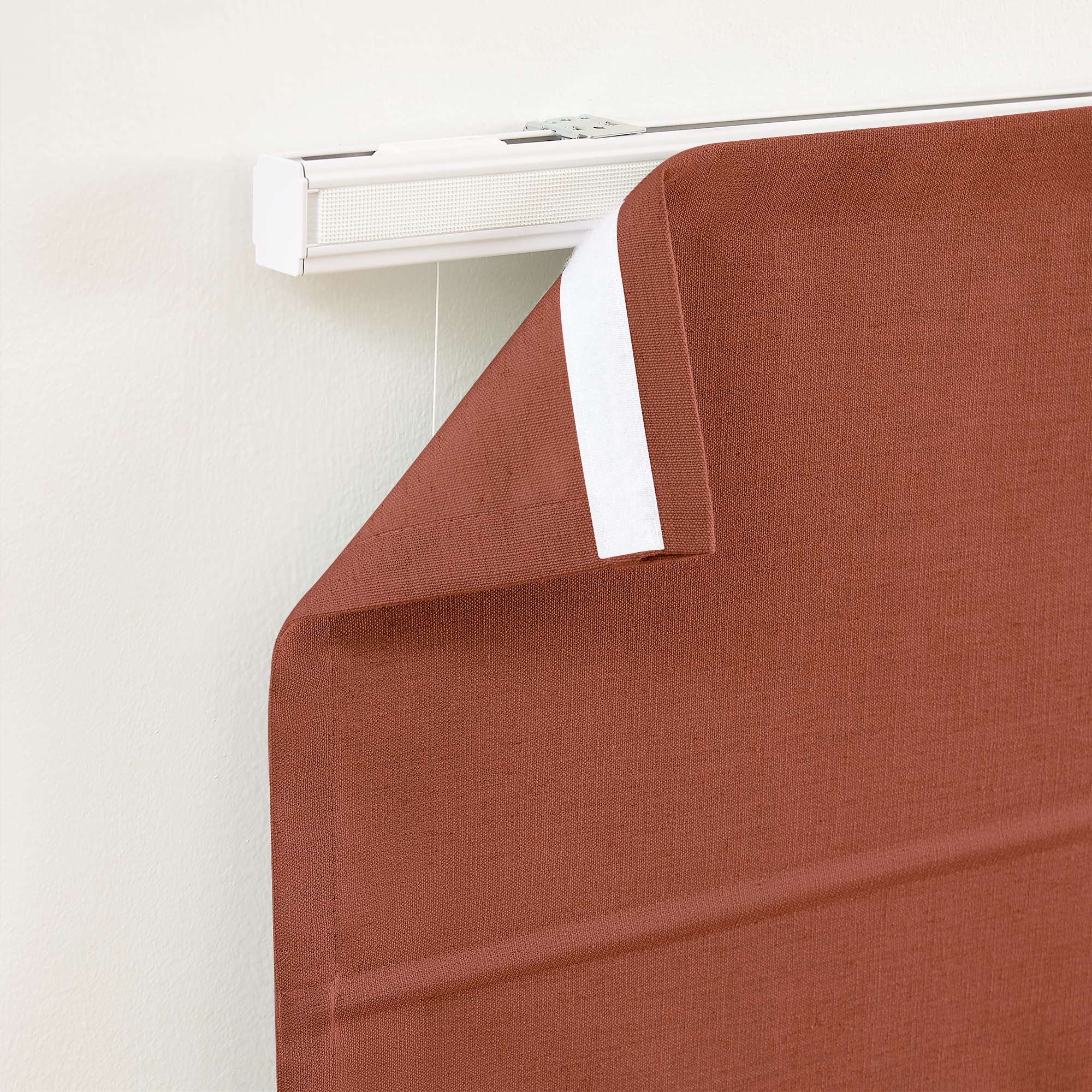 Custom Cordless Linen Roman Shades