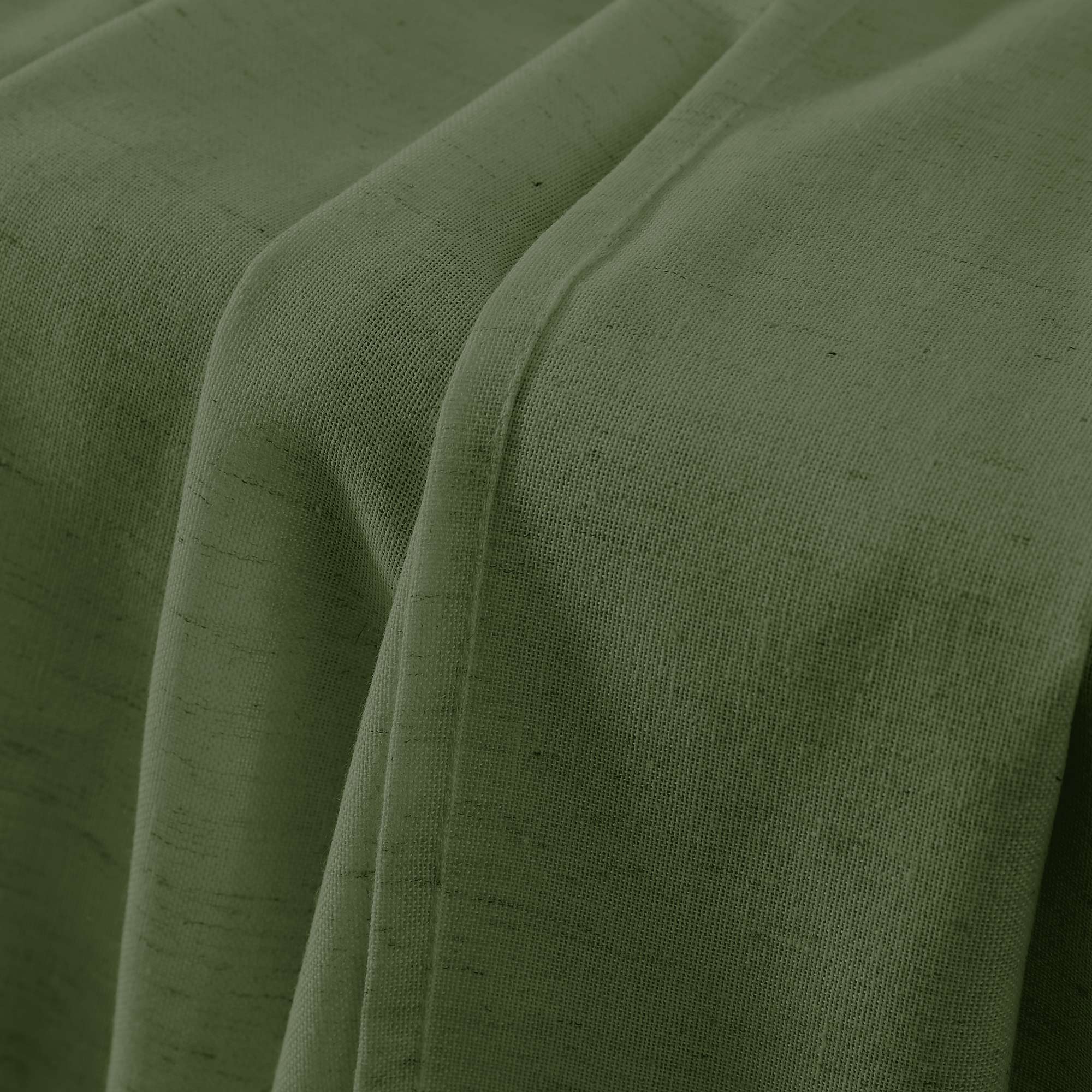 Cotton Linen Semi Sheer Blackout Curtains
