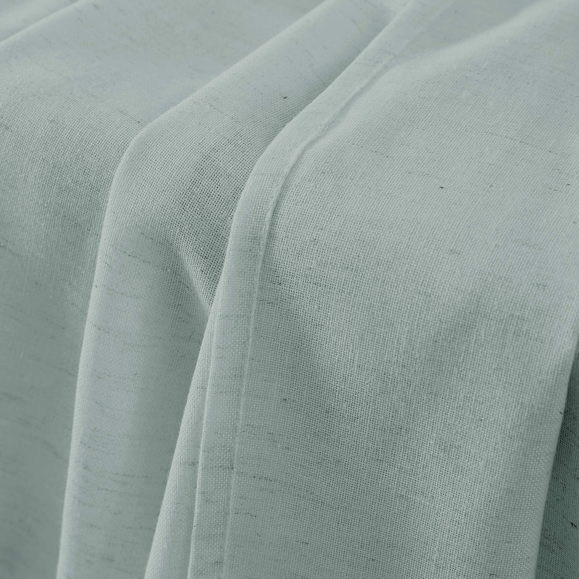 Cotton Linen Semi Sheer Blackout Curtains