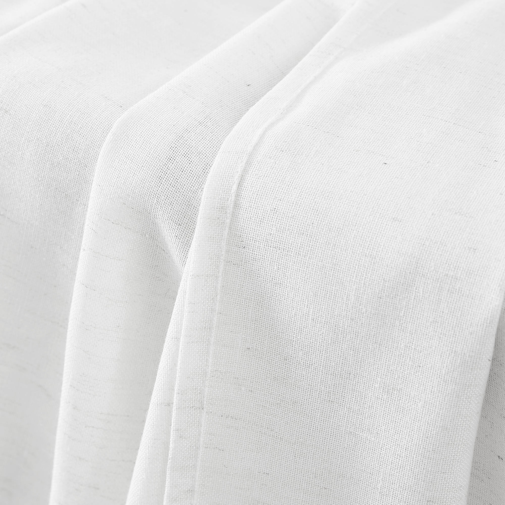 Cotton Linen Semi Sheer Blackout Curtains