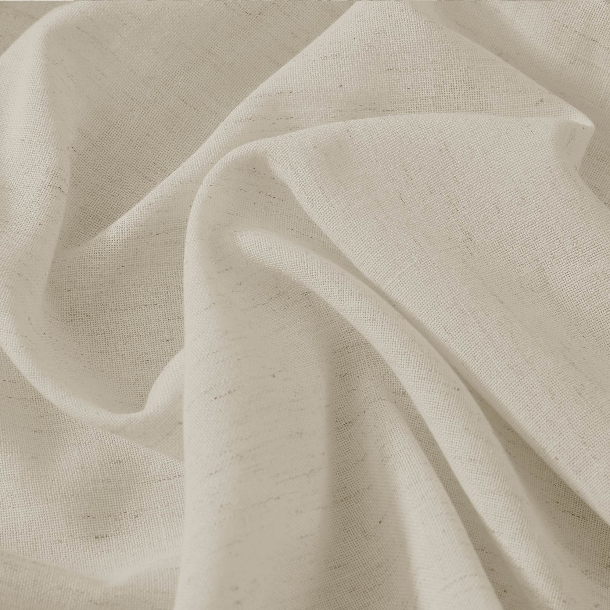 Cotton Linen Semi Sheer Blackout Curtains