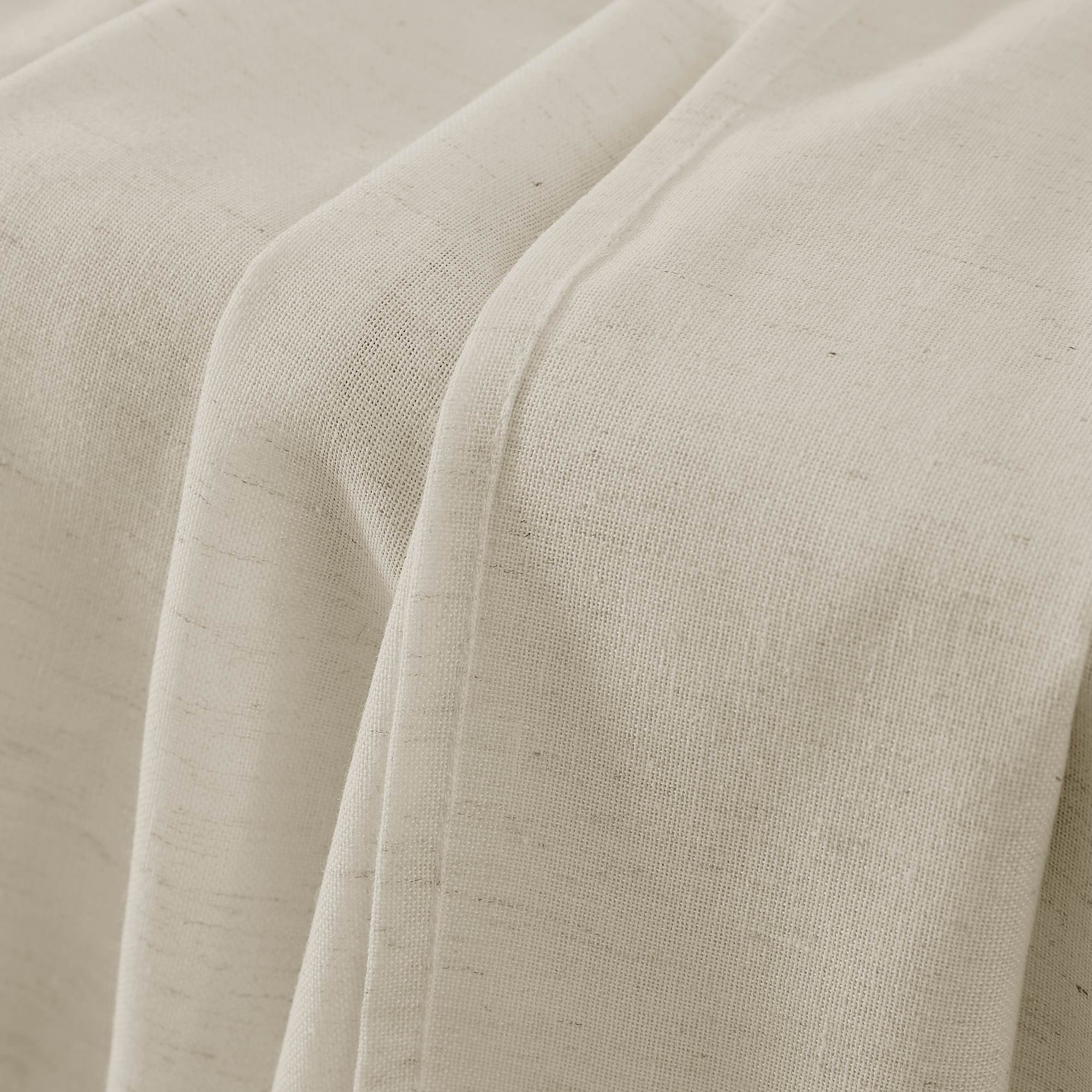 Cotton Linen Semi Sheer Blackout Curtains