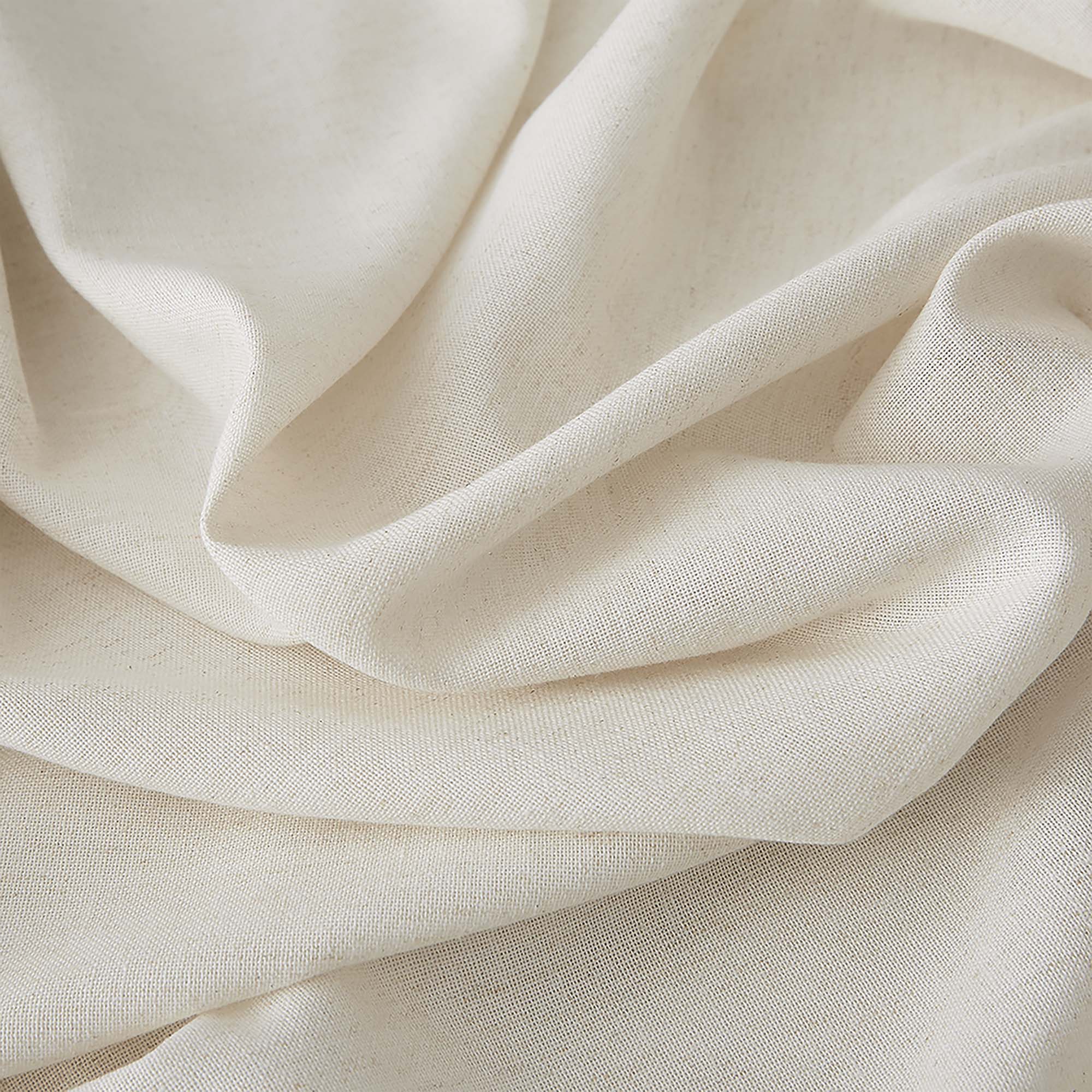 Cotton Linen Semi-Sheer Door Curtains | Light & Privacy