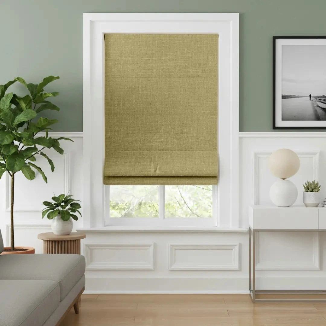 Costom Roman Shades Golden Wheat ZJM06