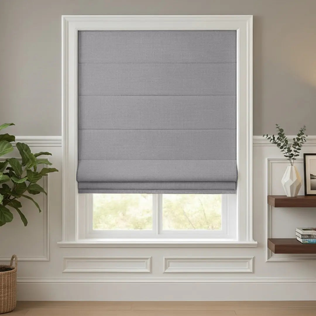 Costom Roman Shades Ash Beige ZJM11